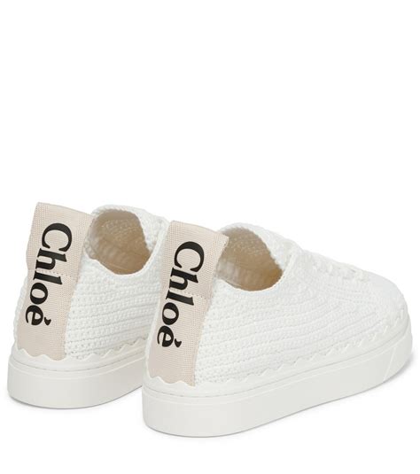 chloe crochet sneakers|chloe women's fashion sneaker.